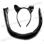 Halloween PU Ears And Tail Costume Kit, Party Kit,Halloween Kit