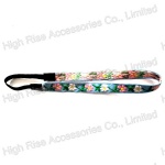 Woven Floral Ribbon Elastic Headband