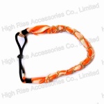 Golden Chain and Fabric Twist Elastic Headband