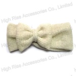 Crocheted Bow Headband For Winter