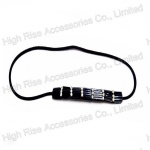 Crystal Flat Charm Elastic Headband