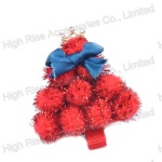 Christmas Red Pom Pom Balls Hair Clip, Party Hair Clip