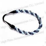 Floral Pattern Two colors Jeans Strands Elastic Headband
