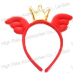 Christmas Crown Wings Headband, Tiara Alice Band, Party Headband