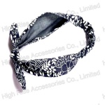 Floral Pattern Jeans Headband With Bow