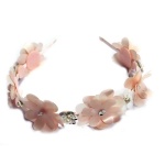 Crystal Flower And Satin Flower Alice Band
