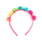 Small Colorful Chiffon Flowers Alice Band For Kids