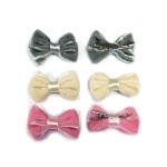 Velvet Bow Hair Clips For Winter