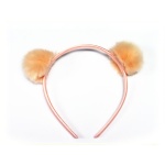 Fur Pompoms Ears Alice Band