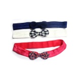 Felt Elastic With Fabric Bow Headband