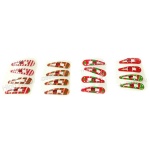 Christmas Tree , Stripes Pattern Snap Clip, Christmas Hair Clip