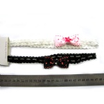 Grosgrain Bow Lace Elastic Headband For Baby