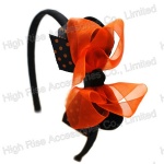 Halloween Bow Headband, Party Headband