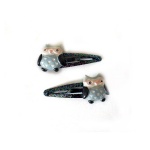 Poly Owl Hair Clip Snap Clip