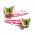 Poly Butterfly Hair Clip Snap Clip