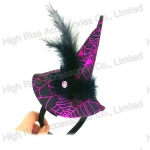 Halloween Big Witch Hat Headband, Party Headband, Fearther Headband