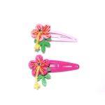 Felt Flower Hair Clip Snap Clip