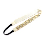 Pearls And Crystals Elastic Headband