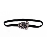 Crystal Flower Elastic Headband