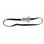 Crystal Leafage Elastic Headband