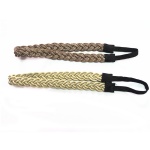 Chains And Fabric Braided Elastic Headband