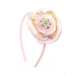 Flowers With Sequins And Crystals Alice Band
