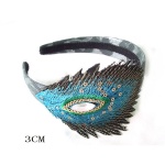 Ethnic Embroidered Peacook Tail Alice Band