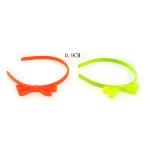 Fuorescence Color Shoe Cord Bow Alice Band