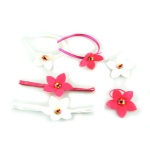 Felt Orchid Flower Alice Band Headband And Hair Clip Kits