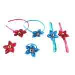 Flowers Headband Alice Band And Hair Ealstic Kits