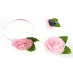 Felt Rose With Leaf Alce Band