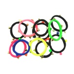 Colorful Studed Elastic Ponytail Holder