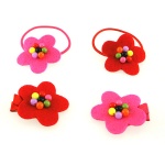 Felt Flower Elastic And Hair Clip Kits