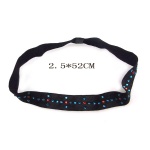 Colored Crytal Flat Elastic Headband