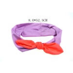 Double Colored Bow Elastic Headband