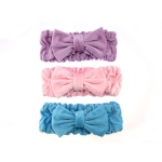 Flannelette Bow Headband For Winter