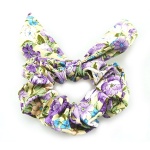 Flowers Pattern Bow Scrunchie