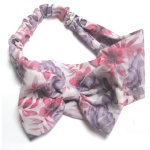 Floral Big Chiffon Bow Headband