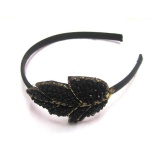 Beaded Leafage Ornament Alice Band