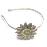 Diamond Flower Alice Band