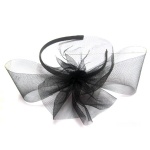 Large Mesh Bow Fascinator