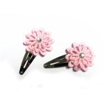 Hollow-Out Felt Flower Hair Clip