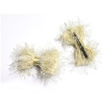 Fringed Bow Hair Clip Alligator Clip