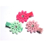 Hollow-Out Flower Hair Clip Duck Clip