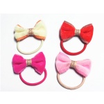 Terry Bow Hair Elastic Ponytail Holder