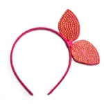 Golden Crystal Studded Ear Headband Alice Band