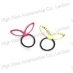 Bunny Ear Hair Elastic Ponytail Holder