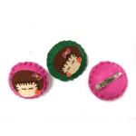 Cute Girls Badge Hair Clip For Kids