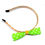 Polka Dots Bow Alice Band