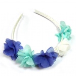 Colorful Chiffon Flowers Alice Band